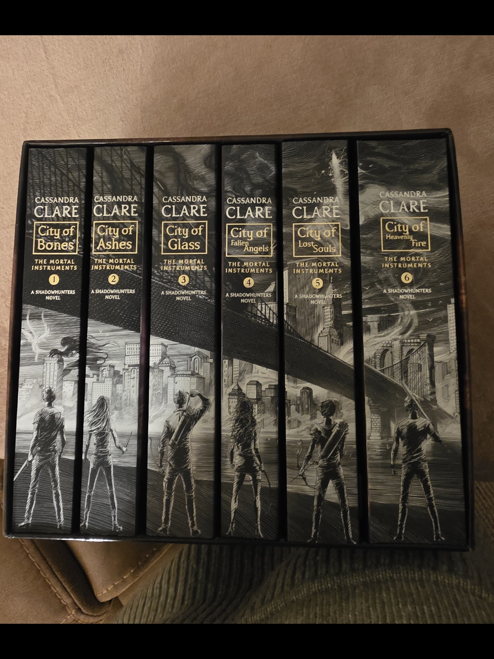 The Mortal Instruments Hardcover Box Set - Black and Gray Books 1-6 *+S/H Cost - Picture 3 of 7